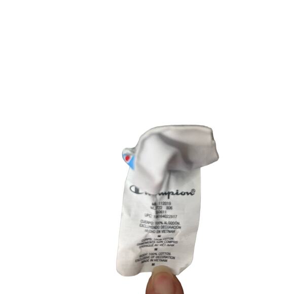 Champion Women's Size M Simple Gray Tee Shirt Dress 100% Cotton Embroidered Logo - Picture 6 of 7